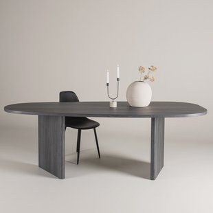 Nohr Organische Eettafel 'Jenea' Zwart MDF, 220 x 100cm