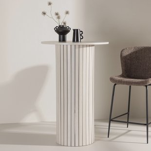 Nohr Ronde Bartafel 'Adrin' 70cm, kleur Whitewash