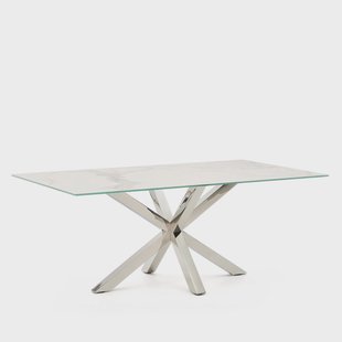 Kave Home Eettafel 'Argo' Keramiek, 200 x 100cm, kleur Wit