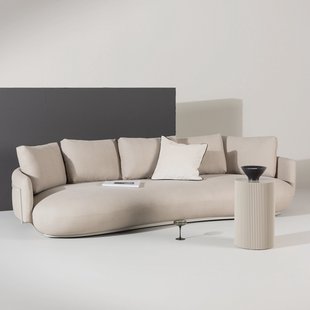 Nohr 4-zits Organische Bank 'Takeena' 275cm, kleur Beige