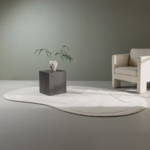 Nohr Organisch Vloerkleed 'Selicia' Wol, 175 x 290cm, kleur Off White