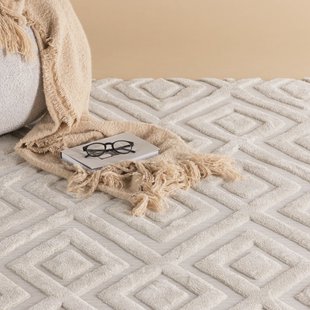 Nohr Vloerkleed 'Rondale' 200 x 290cm, kleur Off White