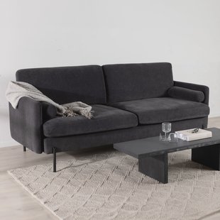 Nohr 3-zits Bank 'Janara' Velvet, kleur Donkergrijs