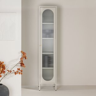 Nohr Vitrinekast 'Tilla' 180 x 37cm, kleur Beige