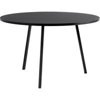 HAY Loop Stand Round Table - zwart - Ø 120 cm