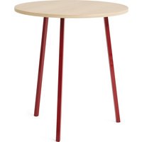 HAY Loop Stand Round Table - maroon - Ø 90 cm