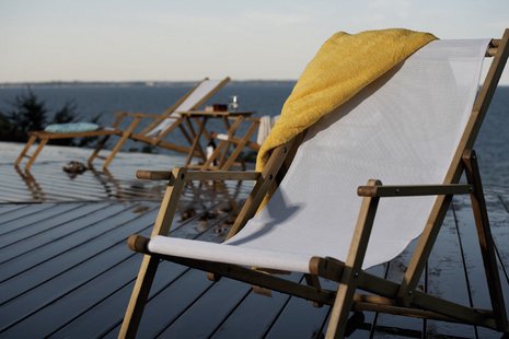 Jan Kurtz Maxx ligstoel - zonder voetendeel - Bloem Greenwich Leaf