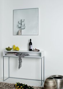 Jan Kurtz Dina consoletafel - zilver - wengékleur