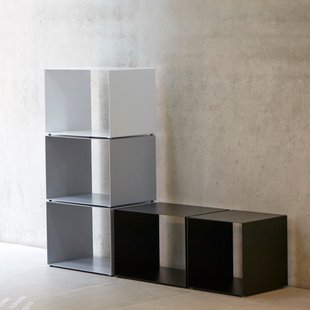 Jan Kurtz Cubus stalen kubus - zwart - S