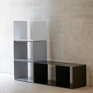 Jan Kurtz Cubus stalen kubus - luna-zilver - S