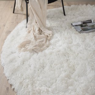 Nohr Rond Vloerkleed 'Sambath' 200cm, kleur Wit