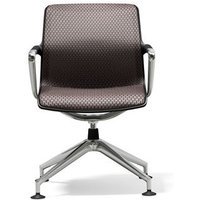 Vitra Unix Chair met viersteronderstel - Diamond Mesh mauve grijs