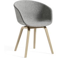 HAY About a Chair AAC 23 - lak op waterbasis - Kvadrat Hallingdal 130 - grijs gevlekt