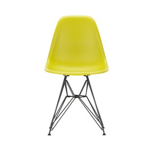 Vitra DSR Eames Plastic Side Chair - basic dark gepoedercoat - mosterd RE