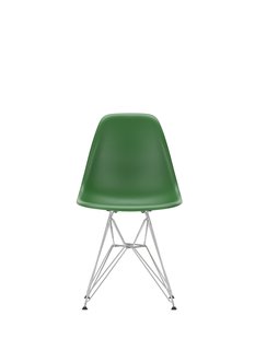 Vitra DSR Eames Plastic Side Chair - verchroomd - smaragd RE