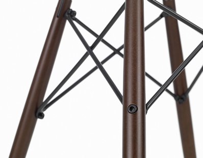 Vitra DSW Eames Plastic Side Chair - donkere esdoorn - kiezelsteen RE