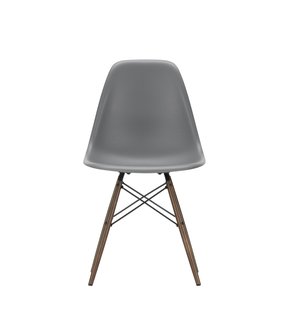 Vitra DSW Eames Plastic Side Chair - donkere esdoorn - granietgrijs RE