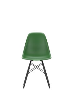 Vitra DSW Eames Plastic Side Chair - esdoorn zwart - smaragd RE