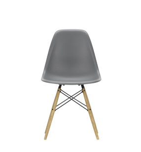 Vitra DSW Eames Plastic Side Chair - honingkleurig essenhout - granietgrijs RE