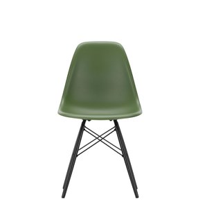 Vitra DSW Eames Plastic Side Chair - esdoorn zwart - forest RE