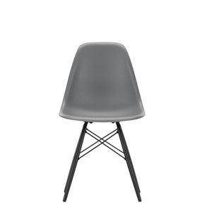 Vitra DSW Eames Plastic Side Chair - esdoorn zwart - granietgrijs RE