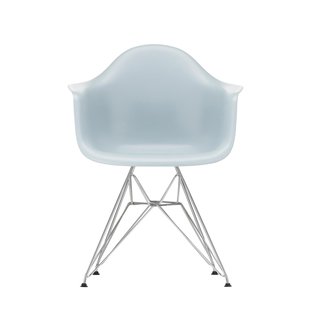 Vitra DAR Eames Plastic Armchair - verchroomd - ijsgrijs RE