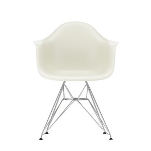 Vitra DAR Eames Plastic Armchair - verchroomd - kiezelsteen RE