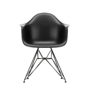 Vitra DAR Eames Plastic Armchair - zwart - diepzwart RE
