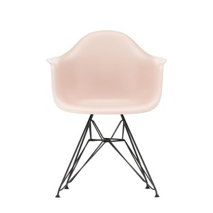 Vitra DAR Eames Plastic Armchair - zwart - zachtroze RE