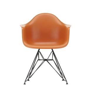 Vitra DAR Eames Plastic Armchair - zwart - roestoranje RE