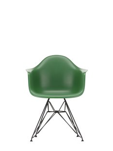 Vitra DAR Eames Plastic Armchair - zwart - smaragd RE