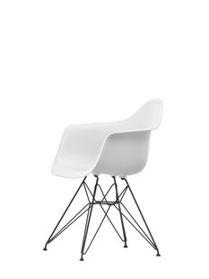 Vitra DAR Eames Plastic Armchair - zwart - katoen wit RE