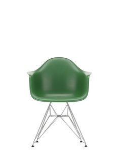 Vitra DAR Eames Plastic Armchair - verchroomd - smaragd RE