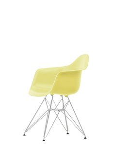 Vitra DAR Eames Plastic Armchair - verchroomd - citron RE