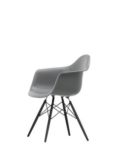 Vitra DAW Eames Plastic Armchair - esdoorn zwart - granietgrijs RE