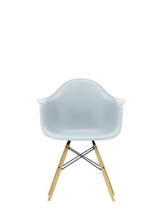 Vitra DAW Eames Plastic Armchair - gelige esdoorn - ijsgrijs RE