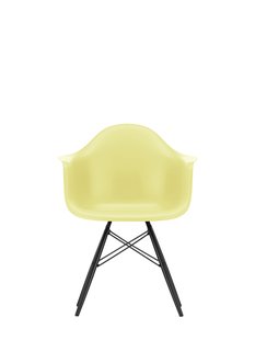 Vitra DAW Eames Plastic Armchair - esdoorn zwart - citron RE
