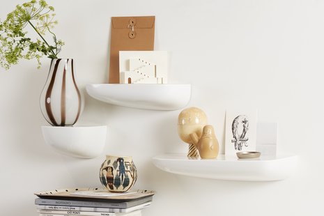 Vitra Corniches wandplank - groot 45,5 x 21,9 x 8,6 cm - wit