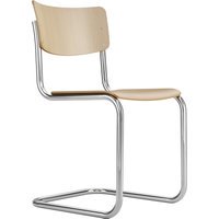 Thonet S 43 Stoel - zonder glijders - Blank gelakt beukenhout