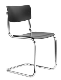Thonet S 43 Stoel - zonder glijders - Beuken zwart (TP 29) gebeitst