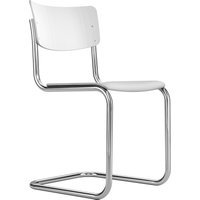 Thonet S 43 Stoel - zonder glijders - Beuken wit (TP 200) gelakt