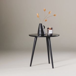 Nohr Ronde Bijzettafel 'Zakia' 48cm, kleur Zwart