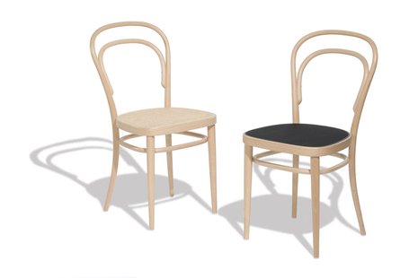 Thonet 214 Stoel - multiplex komzitting - natuur gebeitst