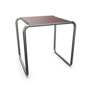 Thonet B9 Bijzettafel - mahoniekleuren gebeitst - a (45 x 45 x 39 cm)