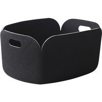 Muuto Restore bewaarmand hoekig - zwart