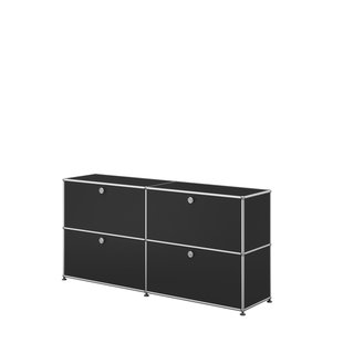 USM Haller Sideboard 2 x 2 - 4 kleppen - 30 grafietzwart