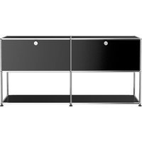 USM Haller Sideboard 2 x 2 - onderaan open - 30 grafietzwart