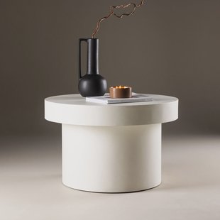 Nohr Ronde Salontafel 'Tazia' 80cm, kleur Wit