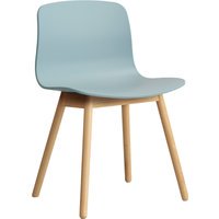 HAY About a Chair AAC 12 - dusty blue 2.0 - lak op waterbasis - Standaard glijders kunststof
