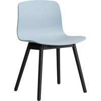 HAY About a Chair AAC 12 - slate blue 2.0 - zwarte lak op waterbasis - viltglijders